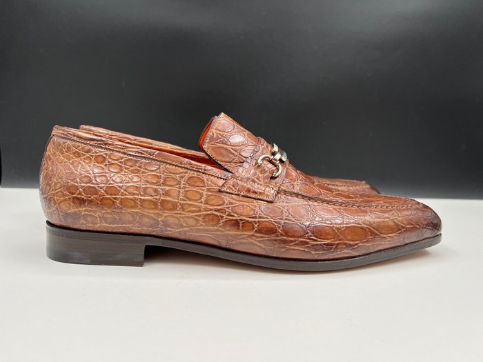 Santoni UK7,5 Crocodile - No reserve price - Hyttesko - Størelse: EU 42.5 - Ny og i æsken