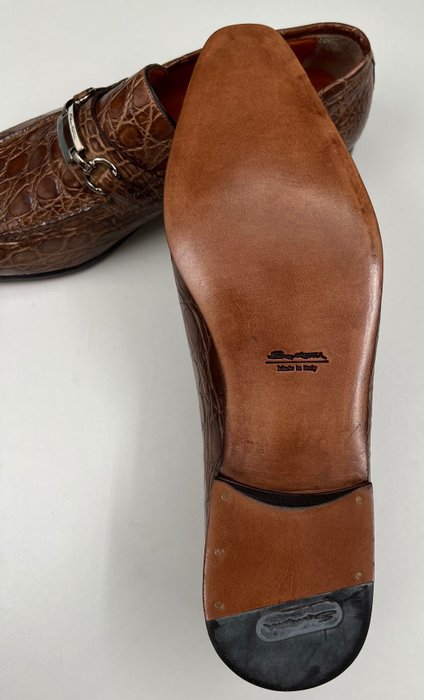 Santoni UK7,5 Crocodile - No reserve price - Hyttesko - Størelse: EU 42.5 - Ny og i æsken