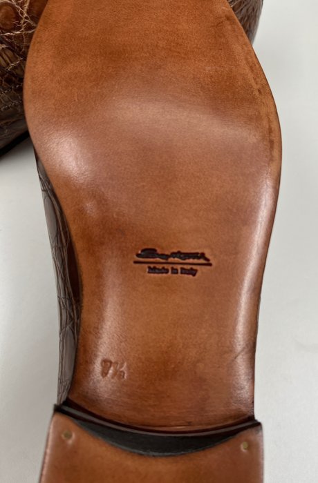 Santoni UK7,5 Crocodile - No reserve price - Hyttesko - Størelse: EU 42.5 - Ny og i æsken