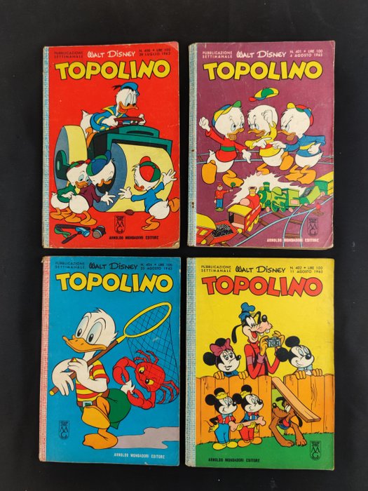 Topolino Libretto - Fascia 400 - 15 Comic - 1963/1965