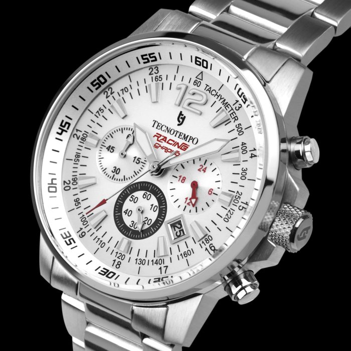 Tecnotempo - Chronograph 100M WR - "Racing Chrono" Limited Edition - - TT.100A.RCW - Mænd - 2011-nu