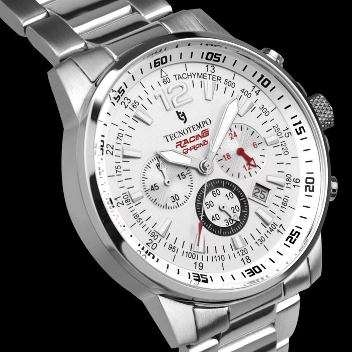 Tecnotempo - Chronograph 100M WR - "Racing Chrono" Limited Edition - - TT.100A.RCW - Mænd - 2011-nu