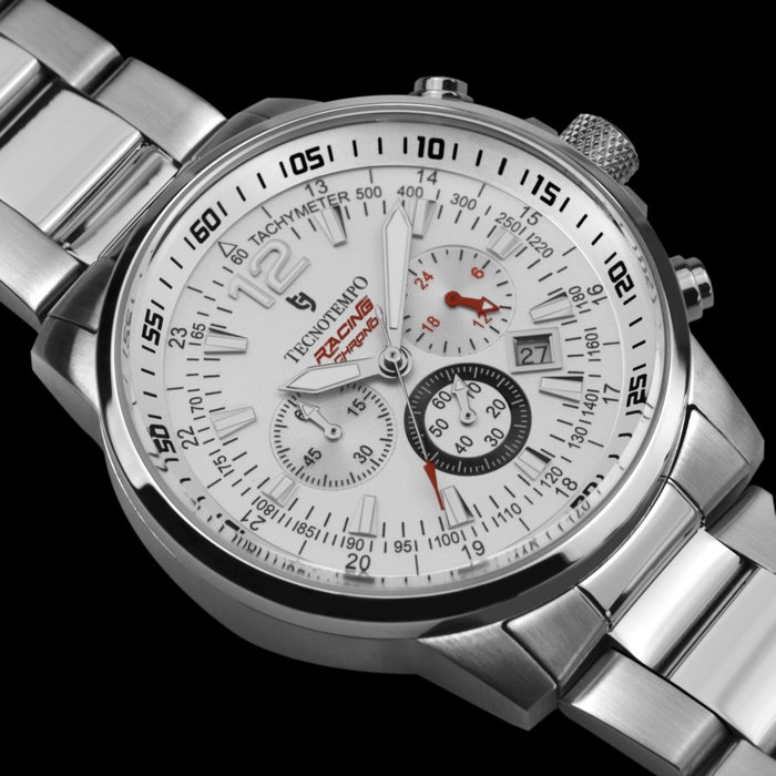 Tecnotempo - Chronograph 100M WR - "Racing Chrono" Limited Edition - - Ingen mindstepris - TT.100A.RCW - Mænd - 2011-nu