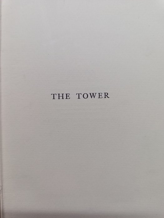 William Butler Yeats - The Tower - 1928