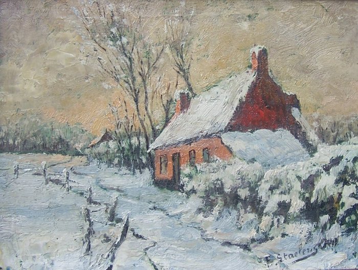 Frams Saelens (1899-1952) - Winterlandschap