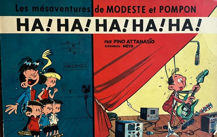 Modeste  Pompon - Ha! Ha! Ha! Ha! Ha! - B - 1 Album - Første udgave - 1964