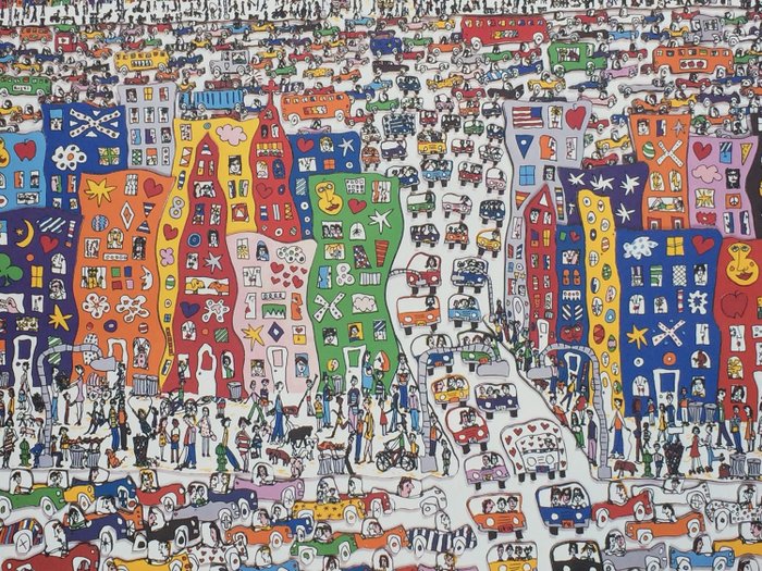 James Rizzi (after) - It's so hard to be a saint when you live in the city