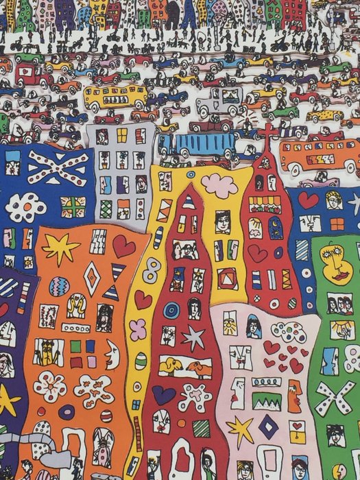 James Rizzi (after) - It's so hard to be a saint when you live in the city