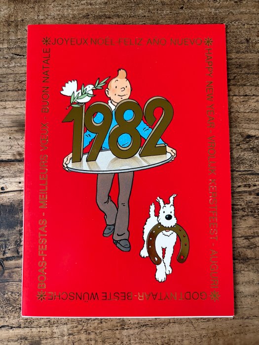 Tintin - Carte de voeux 1982 - 1 Lykønskningskort - 1982