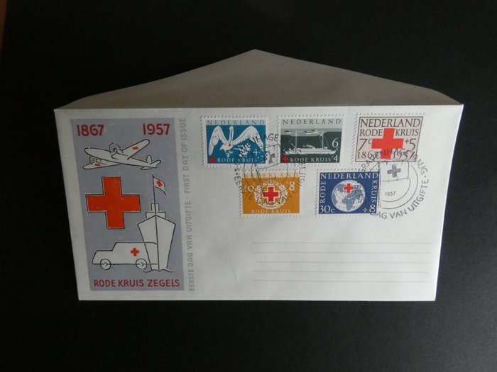 Holland 1958/1963 - Indsamling af FDC's uskrevne eller slettede adresse - NVPH e 30-e56