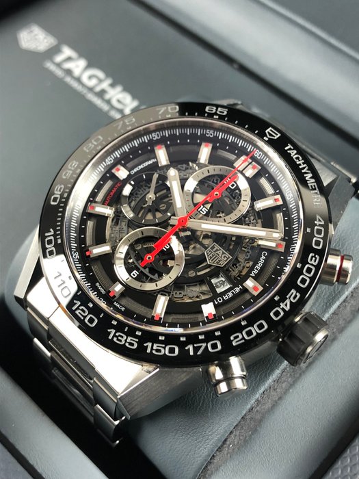 TAG Heuer - Carrera Calibre Heuer 01 Skeleton Chronograph Automatic - CAR2A1W-0 - Mænd - 2011-nu