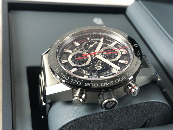 TAG Heuer - Carrera Calibre Heuer 01 Skeleton Chronograph Automatic - CAR2A1W-0 - Mænd - 2011-nu