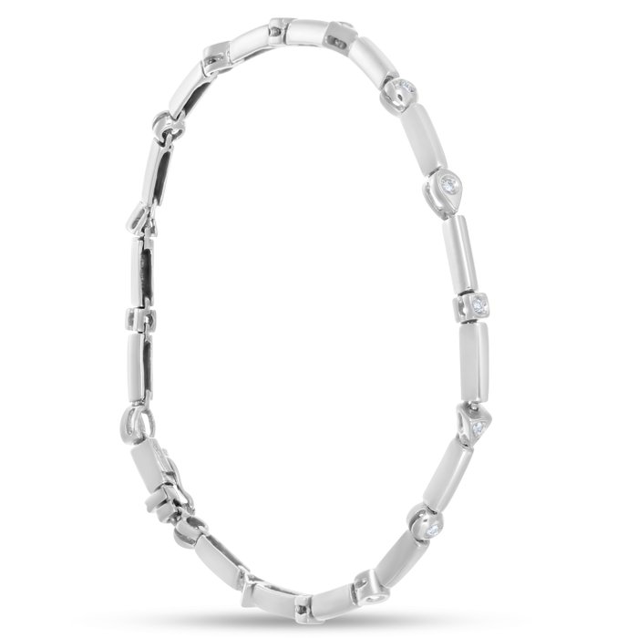 Armbånd - 18 kraat Hvidguld -  0.24ct. tw. Diamant (Natur)