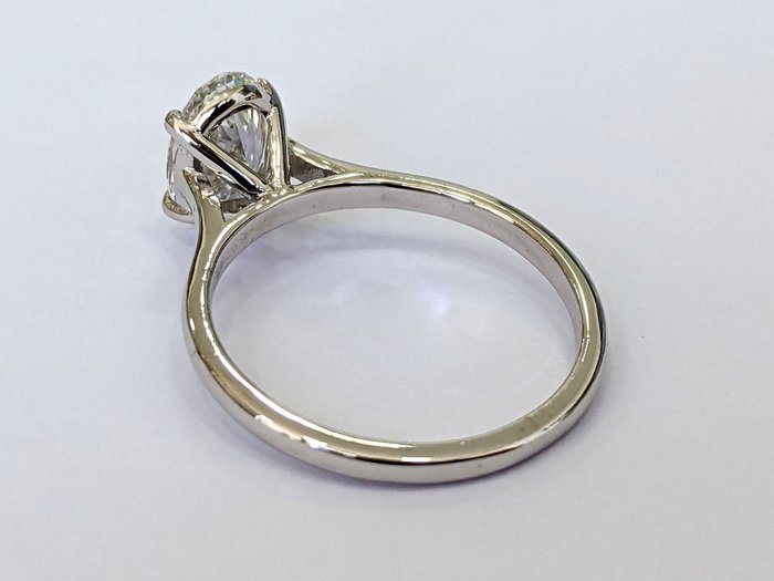 Ingen mindstepris - Forlovelsesring - 14 karat Hvidguld -  151ct tw Diamant (Laboratoriedyrket) - D VVS2 IGI