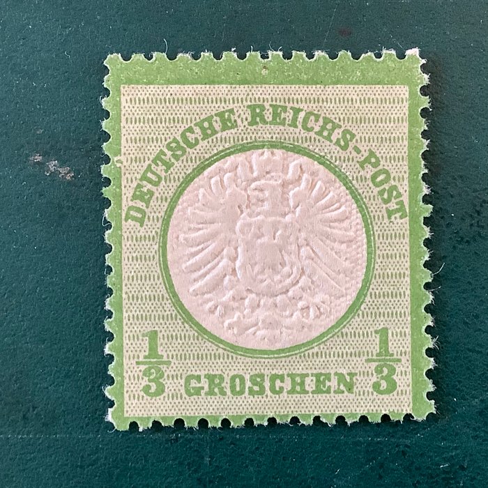 Tyske Kejserrige 1872 - 1/3 Groschen stor Brutschild - Michel 17