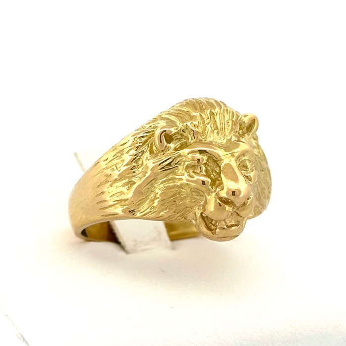 Handmade - Ring - Anello Leone - 106 g - 18 kraat Gulguld