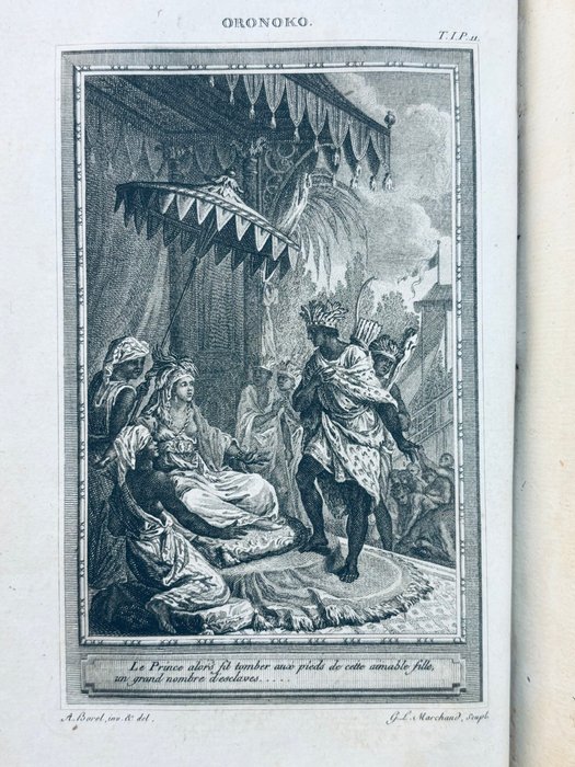 Aphara Behn Henry Felding / Antoine Borel / Pierre Antoine de La Place - Collection de romans imités de l'Anglois : Oronoko ou le prince nègre / Tom Jones - 1788