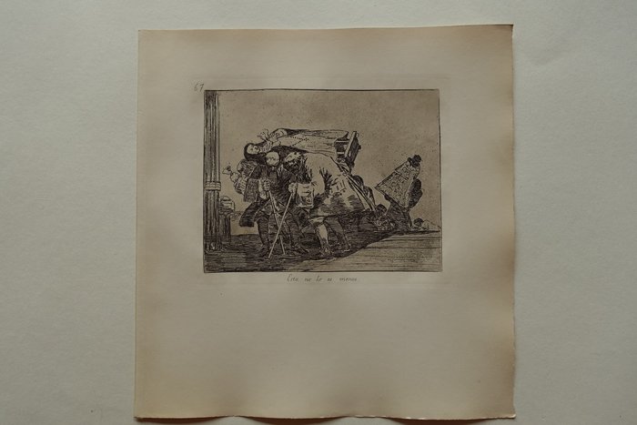 Francisco de Goya (1746-1828) after - Desastres de la guerra,  Blatt #67 Esto no lo es menos