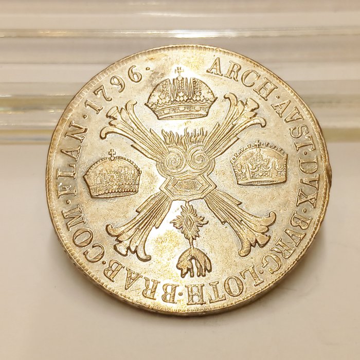 Italien Østrig Franz II 1  Kronenthaler 1796 M (Mailand)  Erhaltung