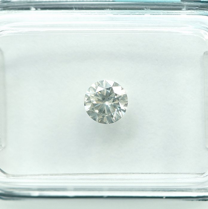 1 pcs Diamant  (Naturfarvet)  - 0.37 ct - Light Grålig Gul - SI2 - International Gemological Institute (IGI)