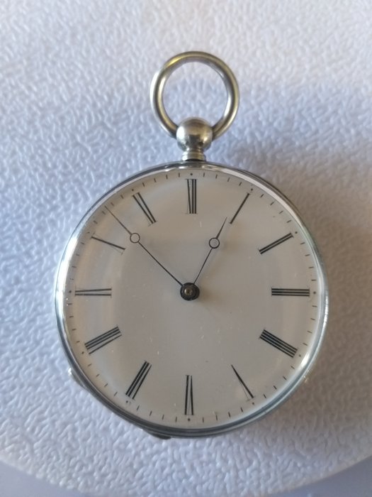 Reloj a cilindro a llave labrado - 1850-1900