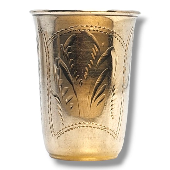 Bægerglas - Antik Imperial Russian 84 Silver Cup circa 1890 Russische Silber