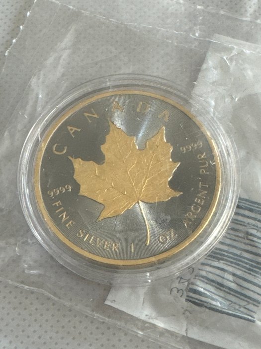 Canada. 5 Dollars 2023 - Maple Leaf - Ruthenium Gold Gilded - 1 oz  (Ingen mindstepris)