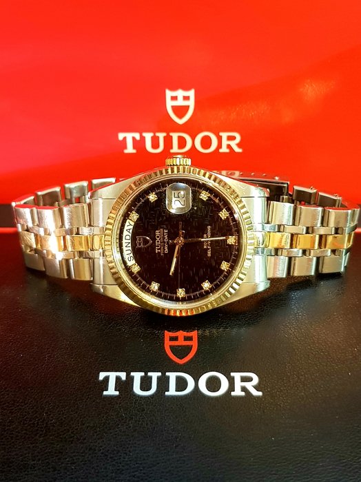 Tudor - Prince Oyster Day+Date - Ref. 76213 - Black Dial - Mænd - 1997