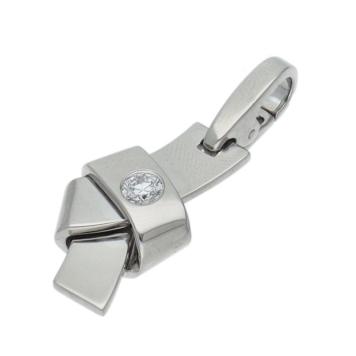 Cartier - Vedhæng - Knot 1P Diamond Charm B3011200 - 18 kraat Hvidguld