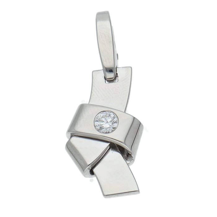 Cartier - Vedhæng - Knot 1P Diamond Charm B3011200 - 18 kraat Hvidguld