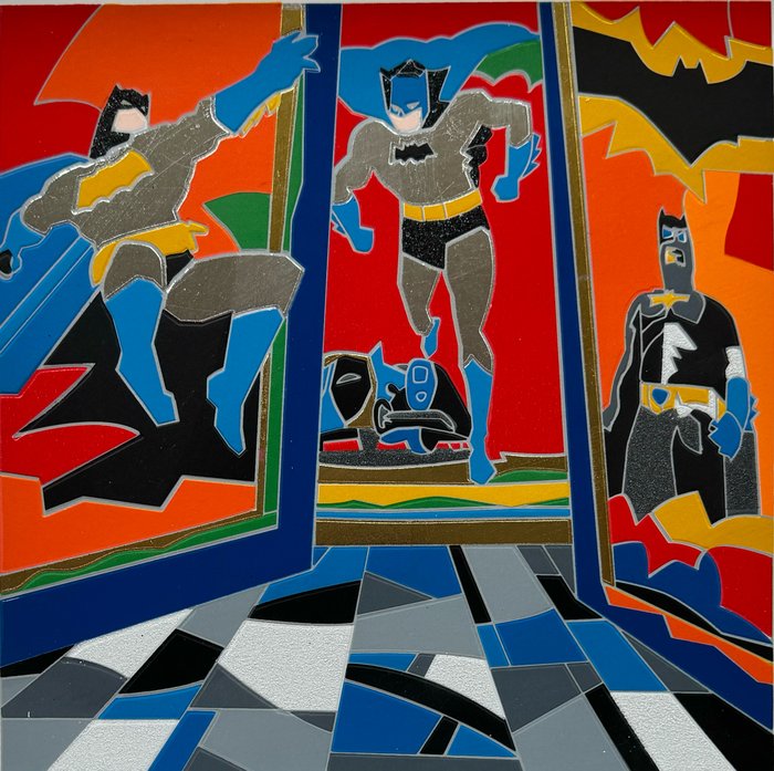 Ugo Nespolo (1941) - Batman in the city