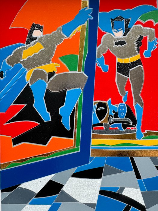 Ugo Nespolo (1941) - Batman in the city