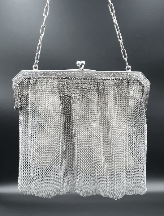 032c - Theatre bag silver (800) - Håndtaske