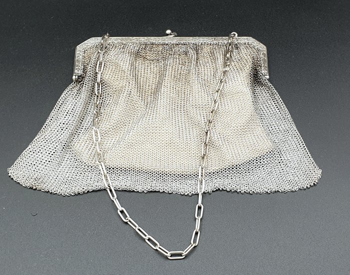 032c - Theatre bag silver (800) - Håndtaske