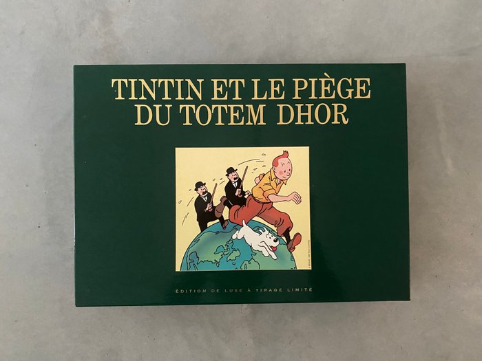 Dokument - Hergé - Tintin et le Piège du Totem Dhor - Edition de luxe à tirage limité - Jeux Nathan - 1993