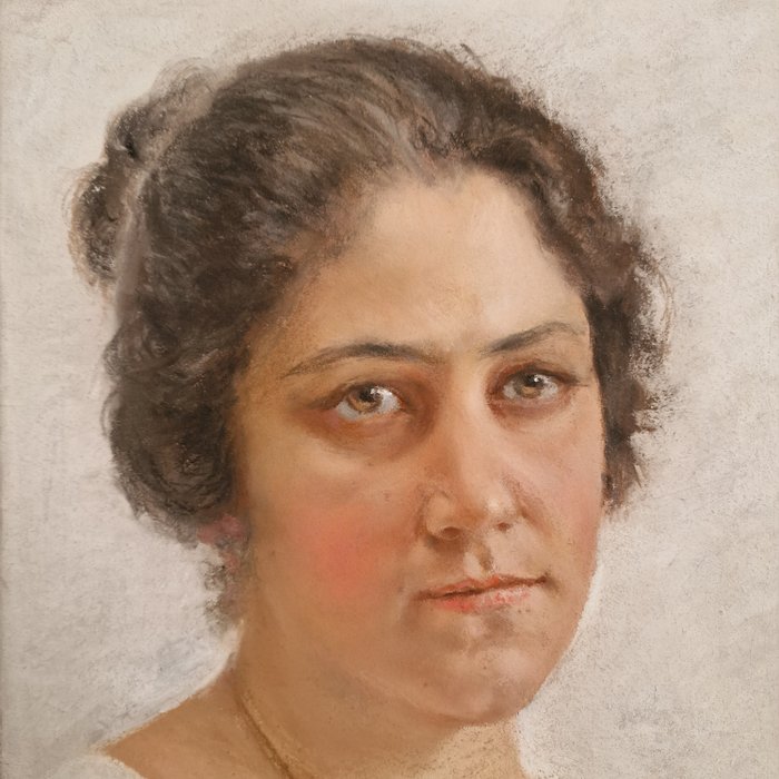 Vincenzo Caprile (1856-1926) - Ritratto di donna