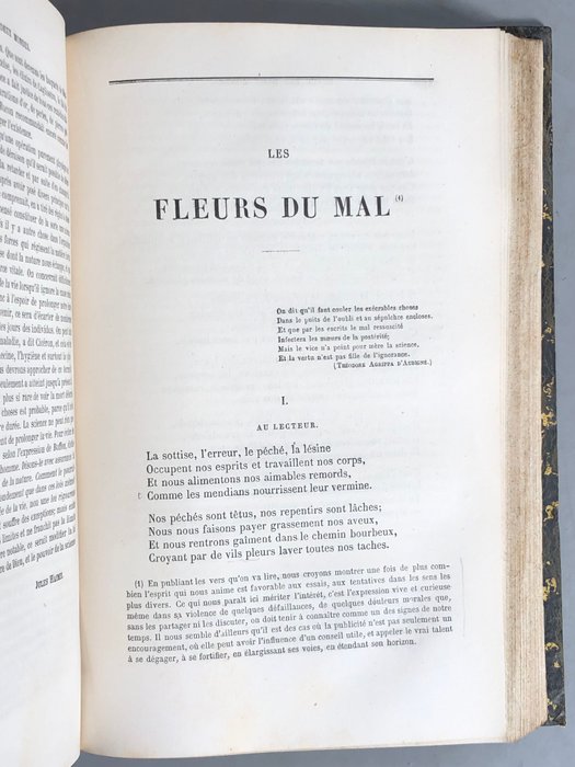 Charles Baudelaire - Les Fleurs du mal [édition pré-originale] - 1855