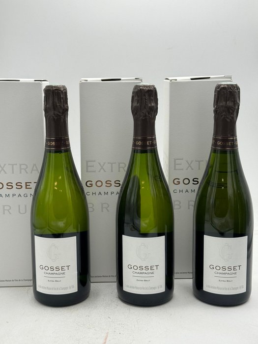 Gosset - Champagne Extra Brut - 3 Flasker (0,75 L)