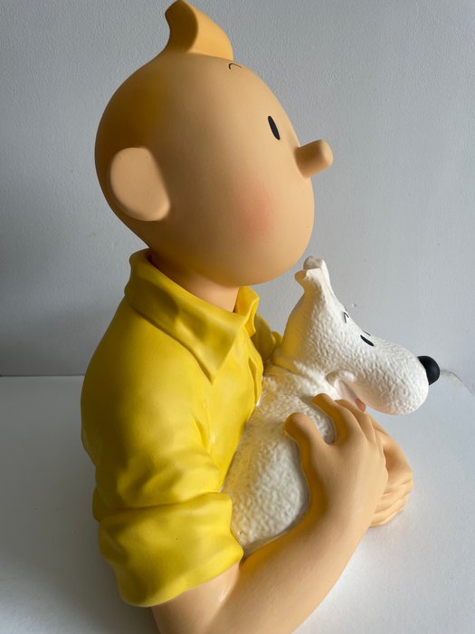 Statuette Moulinsart 45912 - Grand Buste Tintin et Milou - 1 Figurine - Hergé / Leblon - 2000