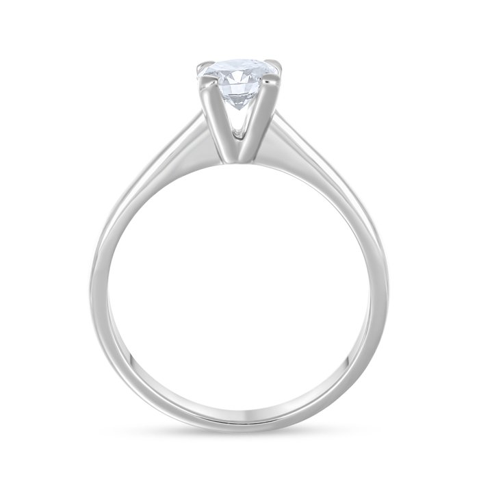 Ring - 18 kraat Hvidguld -  0.50ct. tw. Diamant (Natur)