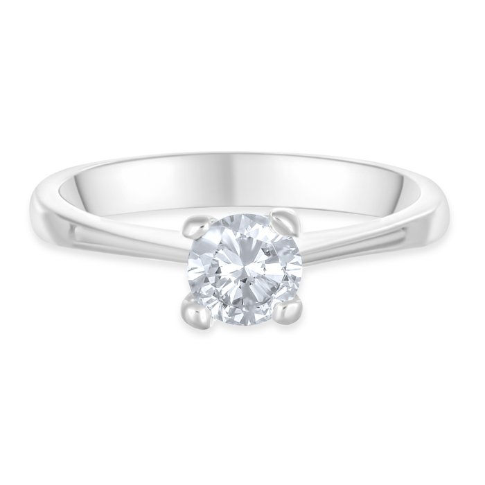 Ring - 18 kraat Hvidguld -  0.50ct. tw. Diamant (Natur)