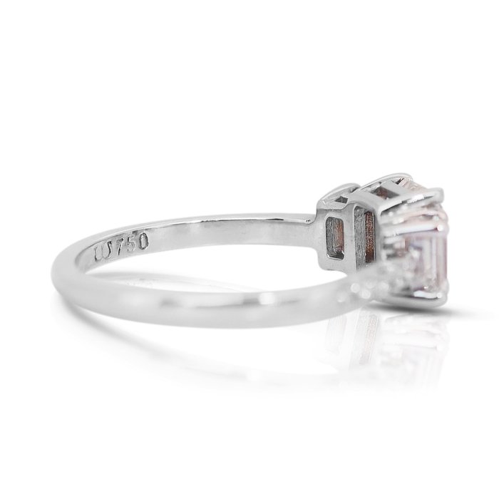 Ring - 18 kraat Hvidguld -  1.84ct. tw. Diamant (Natur) - Diamant - Trio Ring