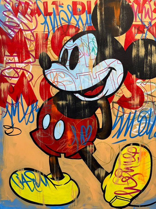 Dillon Boy (1979) - Original Classic Mickey Mouse Walt Disney Andy Warhol Pop Art Graffiti Painting