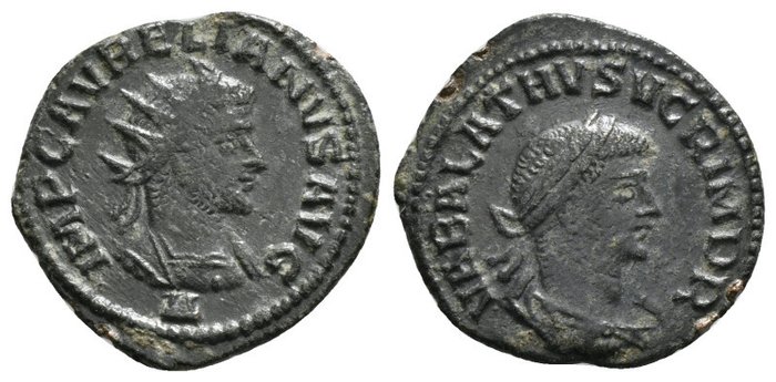 Romarriket. Vabalathus (Augustus, AD 268-272). Antoninianus With Aurelian  (Ingen mindstepris)