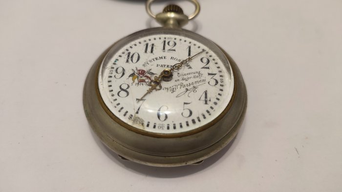 Roskopf - Orologio da Taschino  con Dedica su Quadrante - No Reserve Price - 1901-1949