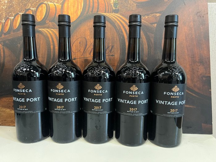 2017 Fonseca - Vintage Port - Flasket 2019 -  Porto  - 5 Flasker (0,75 L)