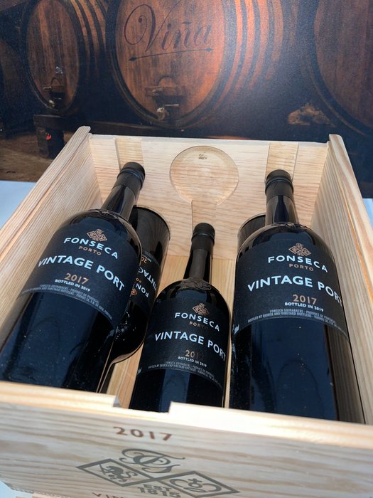 2017 Fonseca - Vintage Port - Flasket 2019 -  Porto  - 5 Flasker (0,75 L)