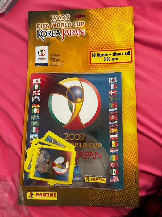 Panini - World Cup Korea/Japan 2002 - Rare Starterpack with 5 packs + Empty Album