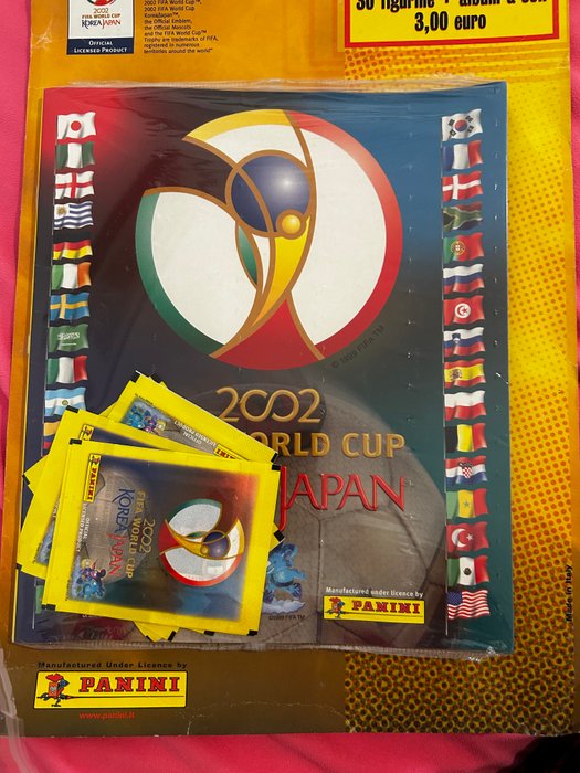 Panini - World Cup Korea/Japan 2002 - Rare Starterpack with 5 packs + Empty Album