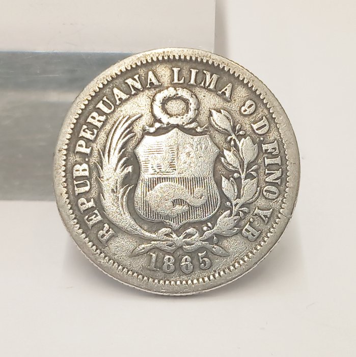 Peru 1/5 Sol 1865  (Ingen mindstepris)